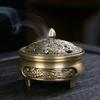 Dragon and Phoenix Large Incense Burner, Incense Cone Burner, Tea Burner, Aromatherapy Machine, Three-legged Alloy Incense Burner, Zen-style Incense