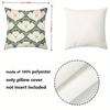 1 Pieces Floral Pattern Green Back Cushion Pillow Set Polyester Pillowcase, Sofa Decorative Cushion Cov Headboard Pillow