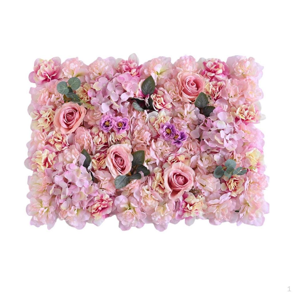 Floral Panel with Rose Accents Artificial Decorative for Brides,