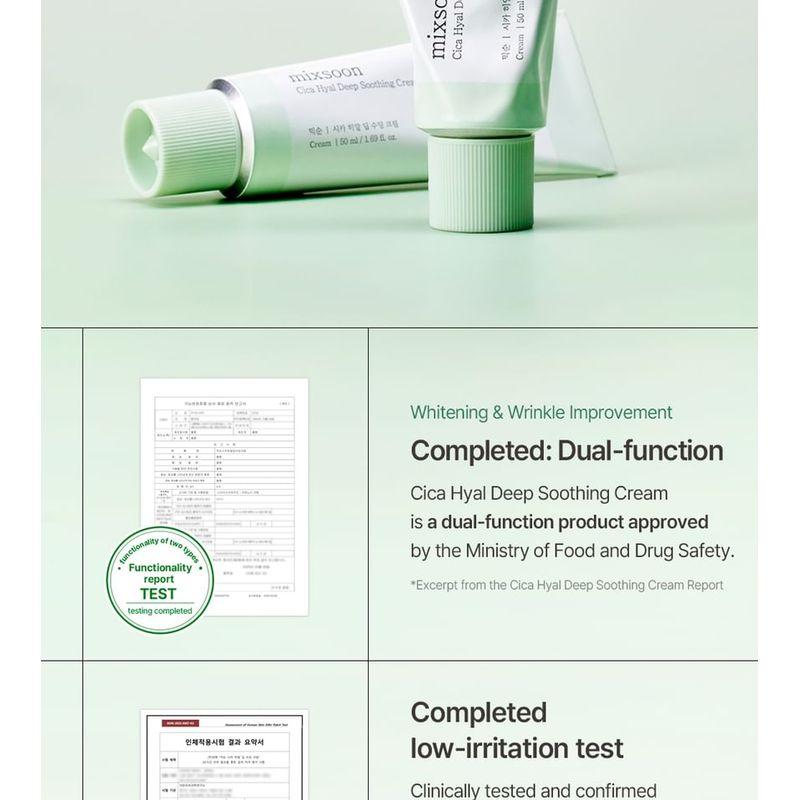 mixsoon - Cica Hyal Deep Soothing Cream