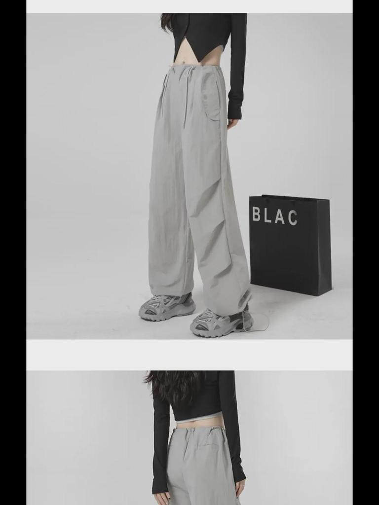 Women's American-Style Quick-Dry High-Waist Wide-Leg Summer Overalls 2024
