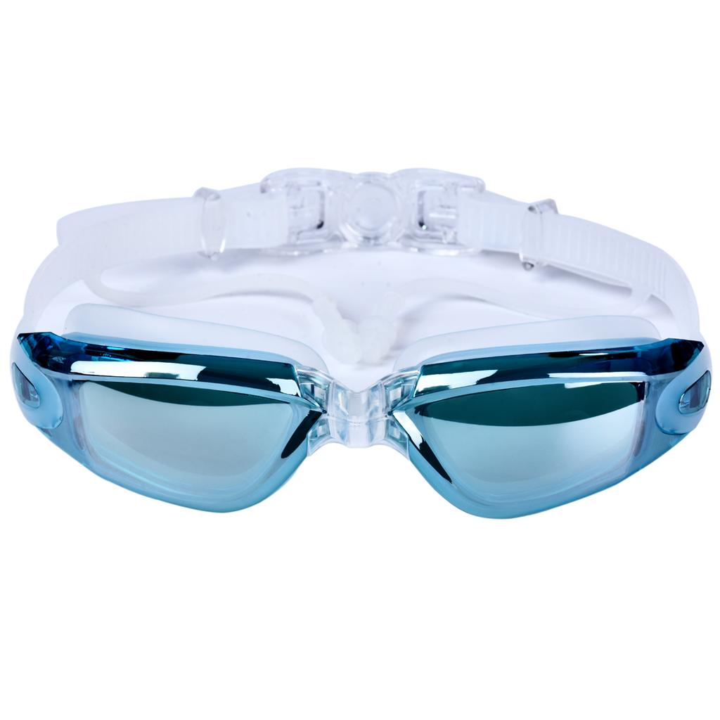 Adult Anti-fog Professional Swimming Goggles with Earplugs Electroplating Silicon Gel Swimming Goggles
