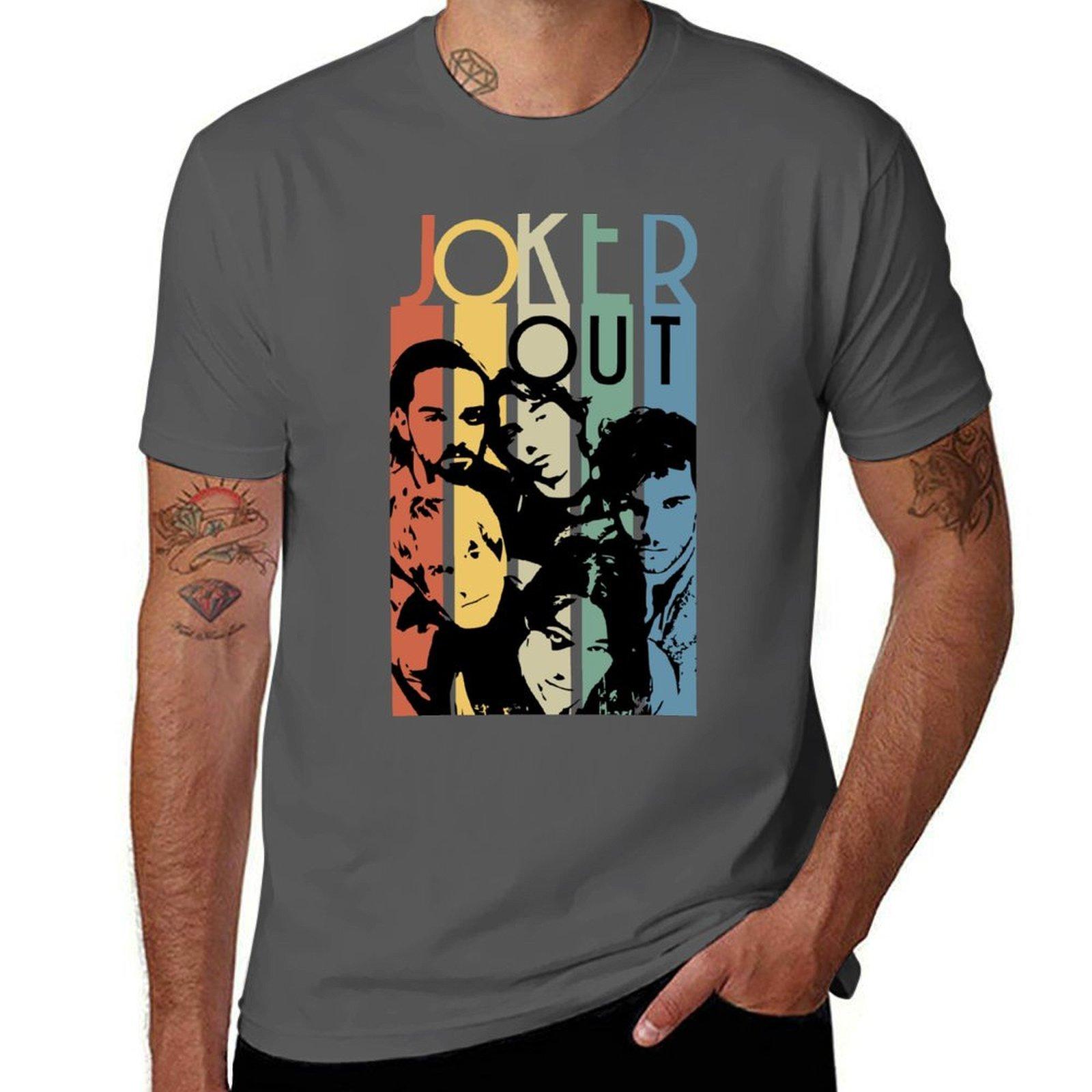 

Joker Out Retro Stripes T-Shirt t shirt custom print anime t shirts oversize T-Shirt 4XL