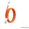 Orange PD60W Braided Dual Type-C Charging Cable for Apple 15-18 Pro Max