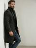 2024 Men's Mid-Length Woolen Coat: Autumn/Winter, Single-Breasted, Casual Commute, European Size