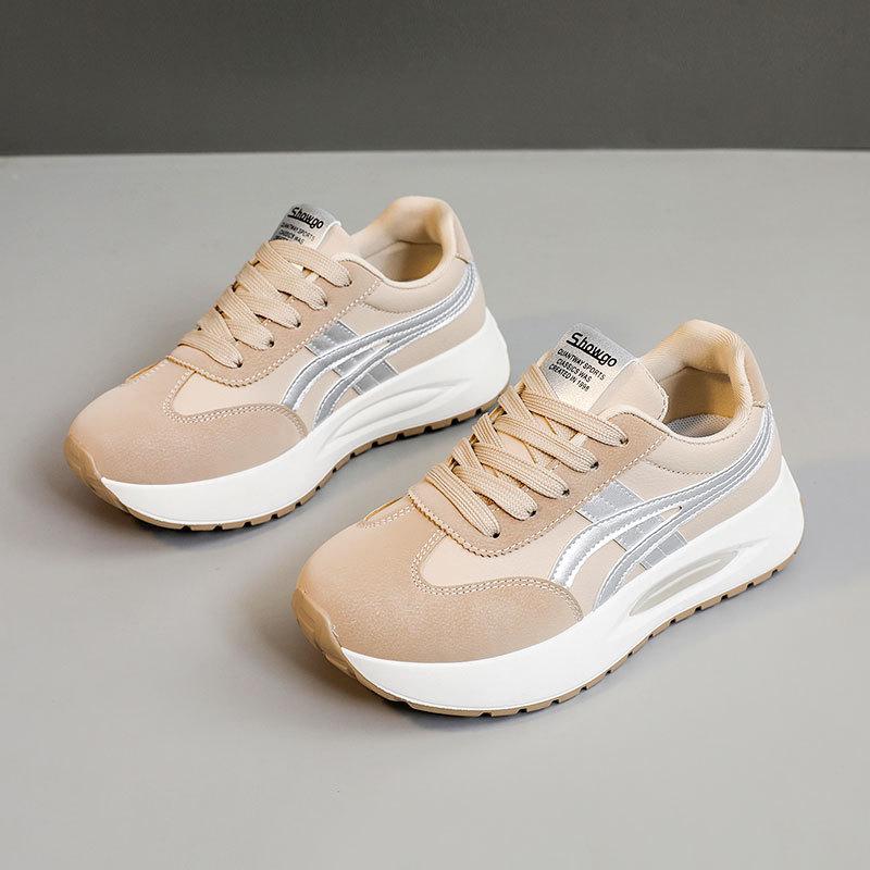 New Spring and Summer Versatile Dad Shoes Casual Mesh Shoes Breathable Height-enhancing Thick Sole Women's Shoes Sports Trend