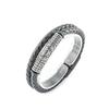Source Nordic Viking Men's Titanium Steel Bracelet, Double Layer Braided Cowhide Rope Bracelet Spot