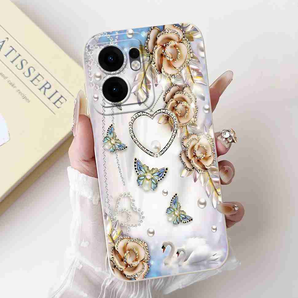 Flower Rabbit Case For OPPO Reno 13F 4G 5G Silicone Soft Cover For OPPO Reno13 F Reno13F 5G CPH2699 2025 Fundas Capas