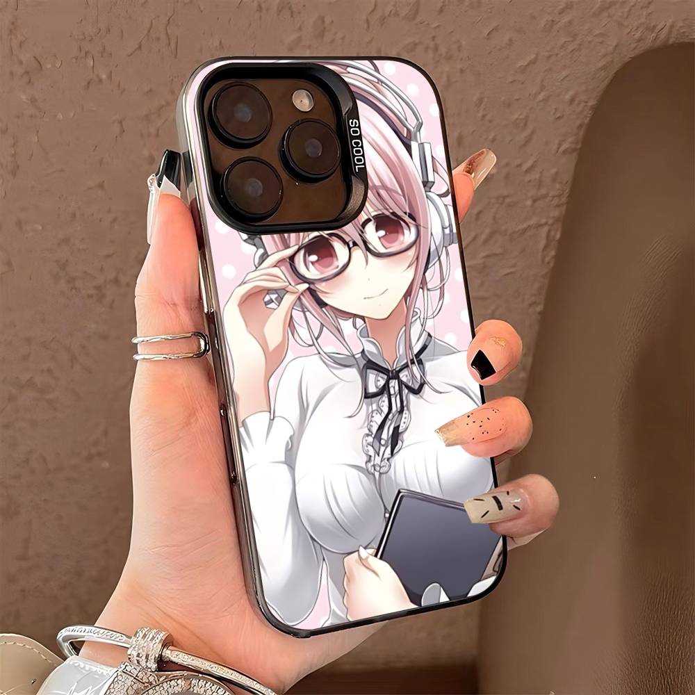 Classic Virtual Singer Super S-Sonico Phone Case Color Silver Shell For LPhone 17 16 16e 15 14 13 12 11 Pro Max Plus