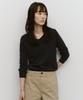 ANOTHER OFFICE WOMEN W. V-Neck Solid Knit (Navy)