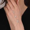 Pentagram Rhinestone Finger Bracelet Simple Versatile Bracelet Cold Style Jewelry Women'S Bracelet