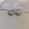 High-End Light Luxury Cold-Style Metal Hoop Earrings