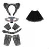 Wolf Costume Accessories Furry Set fauxHair Animal DressDressing Up Kit with Tail for