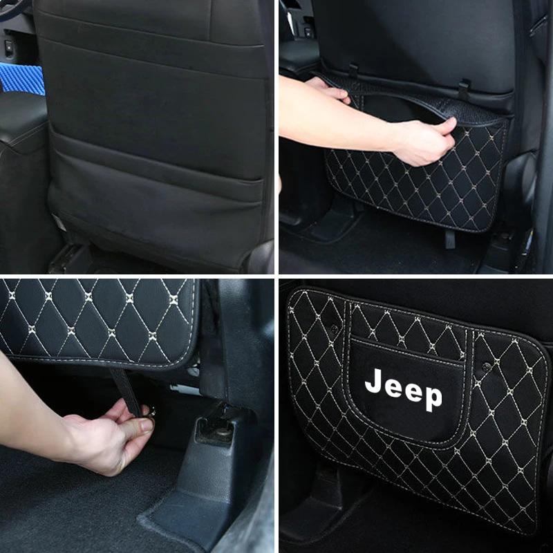 Pro Jeep 1 ks Ochrana opěradla autosedačky Podložka proti kopnutí Pro Jeep Wrangler Renegade Compass Grand Cherokee Patriot Rubicon Li