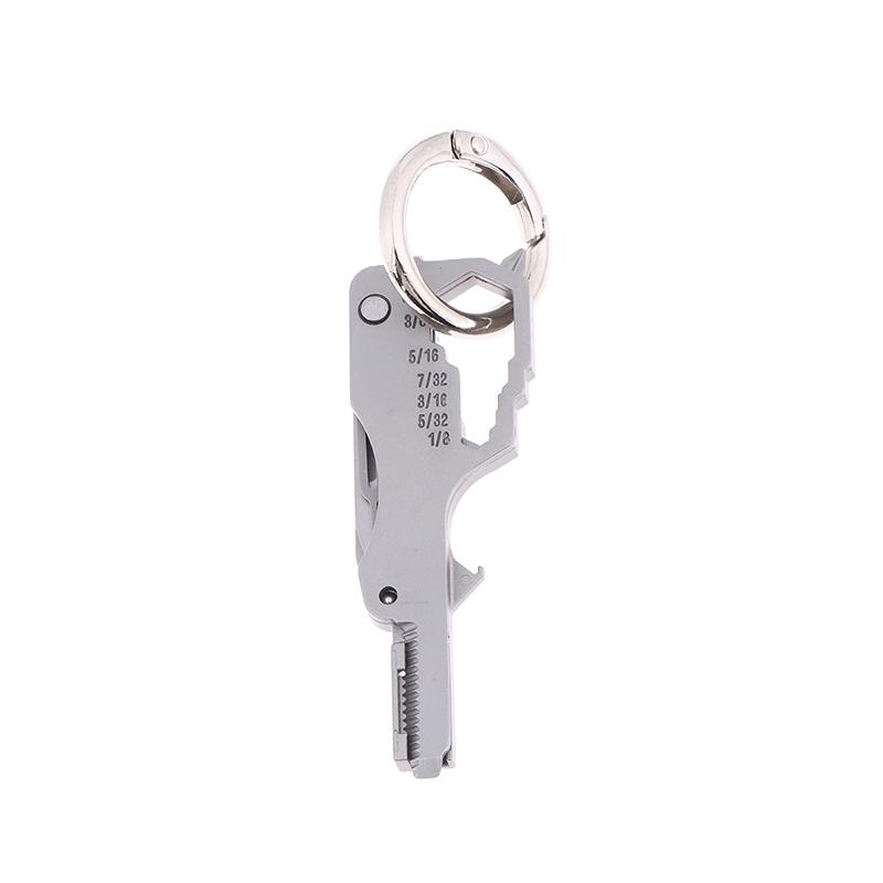 Multifunctional Folding Screwdriver Tool Keychain Portable Mini Emergency Repair Tools Home Use Outdoor Edc Multi-Tools