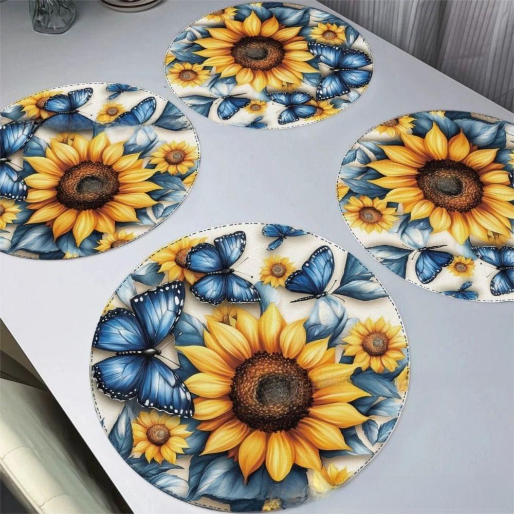 

Flower Shaped Place Mats Diatomaceous Mud Kitchen Tableware Pad Insulation Mat Kitchen 8