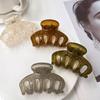 New 6CM Acrylic Candy Colors Hair Clips for Women Fashion Ponytail Fixed Hair Claw Clip Crab Hairpin Girl Hair Accessories