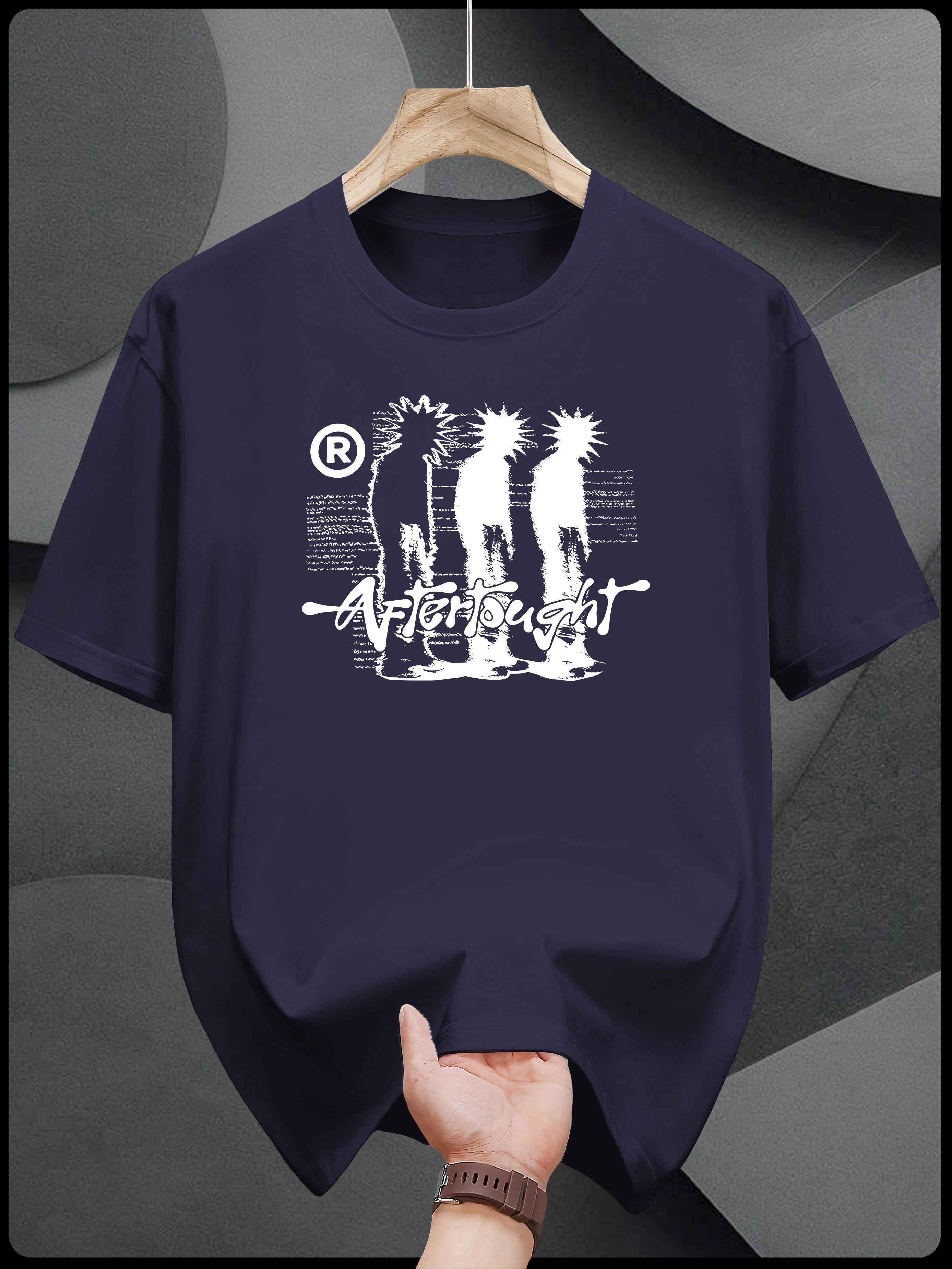 

Casual Short Sleeve T-shirt with Africa Graphic Print - Black Round Neck Summer Tee for Adults S
