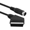1.8m Scart Cable for Sega Saturn Controller Audio Video Cord for Sega Saturn RCA AV Stereo Extension Cable for PAL NTSC Console