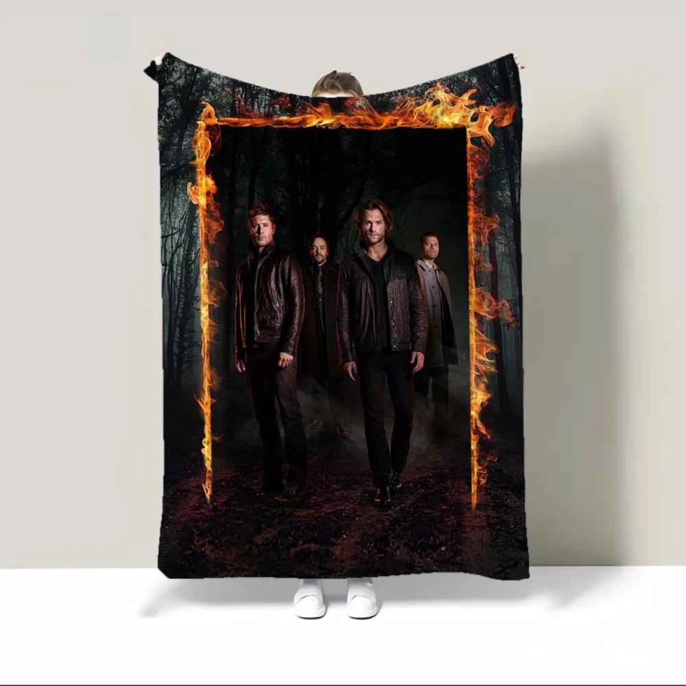 Supernatural Join the Hunt Camping Blanket King Size Fluffy Plaid Fluffy Soft Blankets & Throws Warm Winter Blankets for Sofa