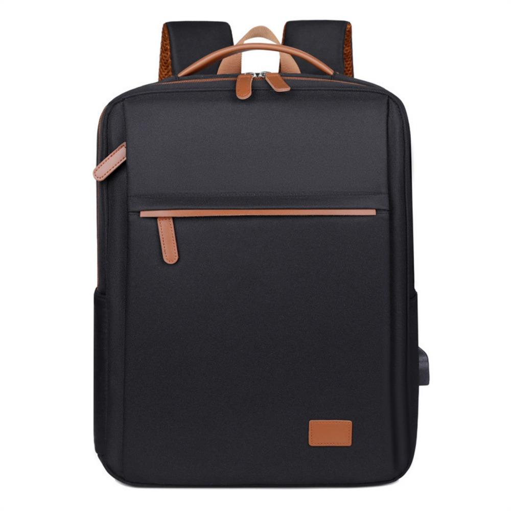 

Korean Nylon Student Backpack Waterproof Large Capacity Laptop Bag Multifunctional Travel Backpack Work Business чёрный