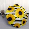 1pc Sunflower Print Folding Umbrella With Excellent UV Protection, 8 Ribs Casual Durable Lightweight Portable Travelling Umbrella For Men &