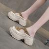 Small thick-soled bag head slippers women's 2025 new one-pedal lazy outer wear casual fashion versatile cool slippers