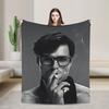Jacob Elordi Schauspieler Porträt Decke Picknick Flanell Bettwäsche Überwürfe Für Heimdekoration Weich Warm Design Qualität Tagesdecke Geschenkidee