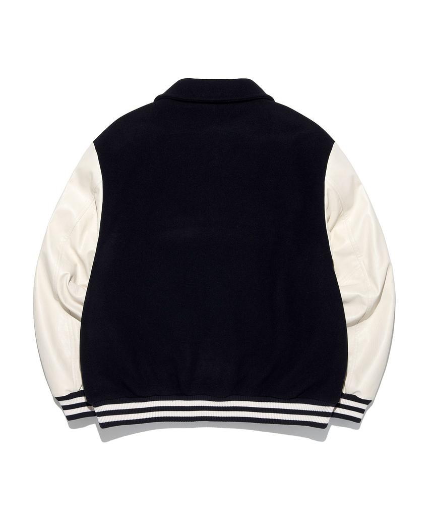 Lee Wool Blend Varsity Jacket Navy
