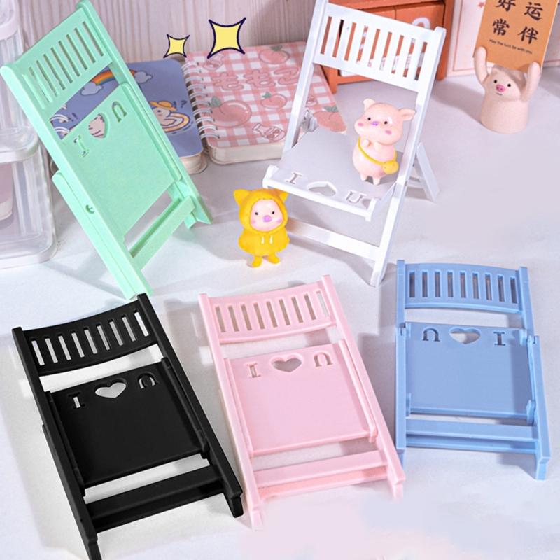 Cute & Adjustable Mini Chair Phone Stand Multi Angles Desktop Holder Stylish & Durable Bracket for Mobile Devices Gift