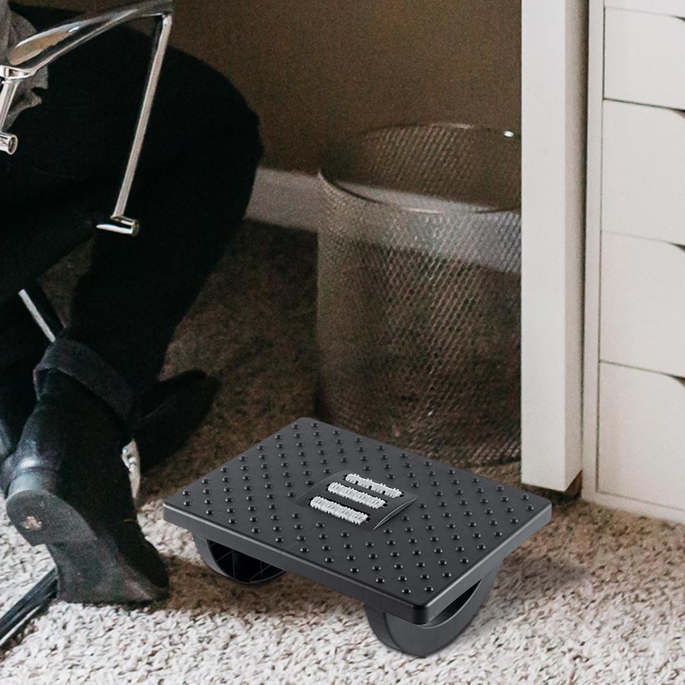 Portability Foot Rest Under Desk Footrest Ergonomic Foot Stool with Massage Rollers Foot Rest for Home Office Work Fast Ship