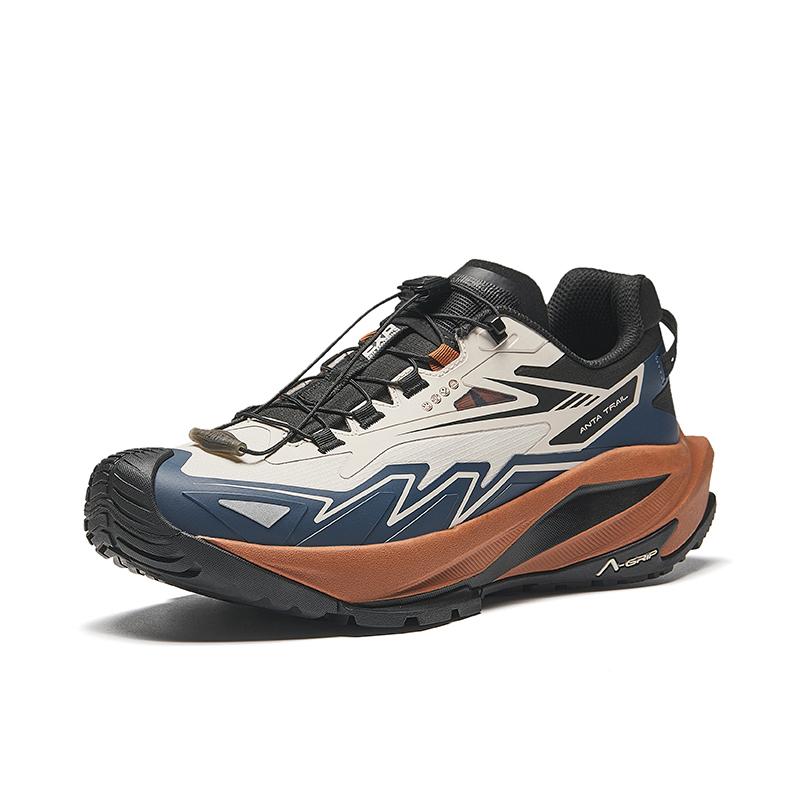Anta Track Trace Trail Running Men Black Blue 912435503-5