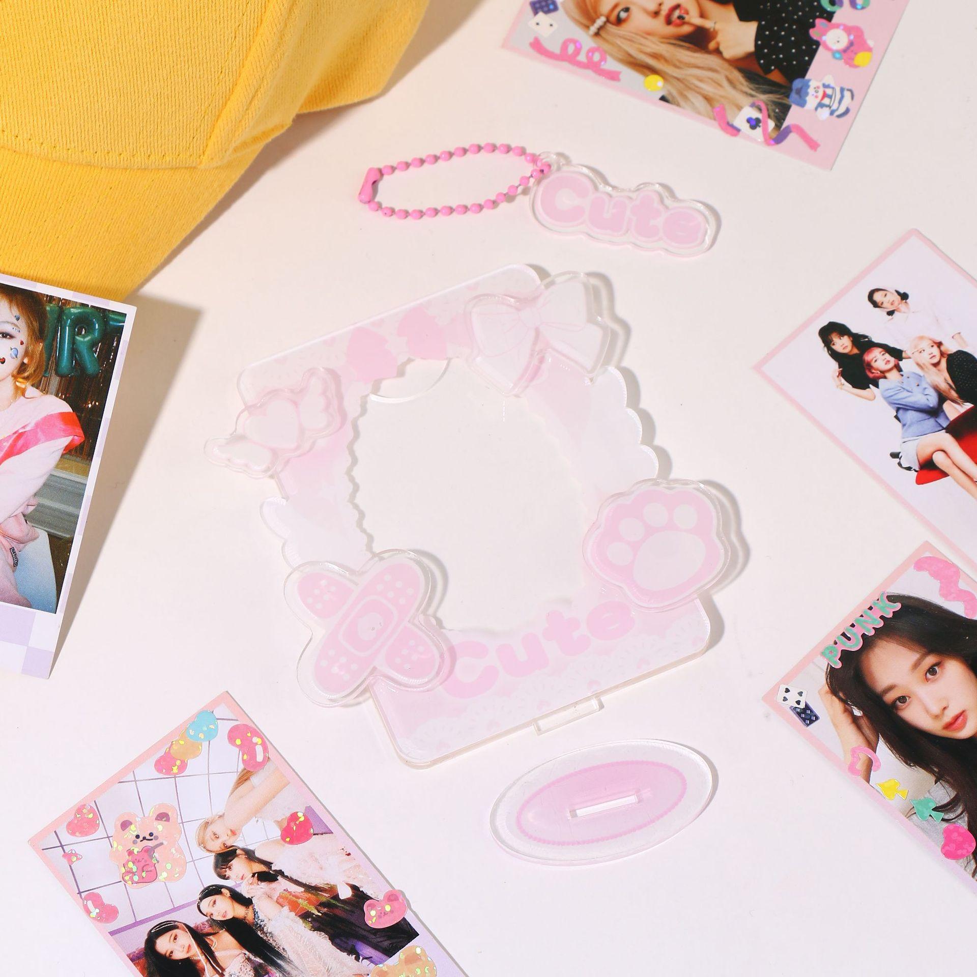 Custom Acrylic Keychain for Photo Holder Keychain Acrylic Frame Photocard Holder Keychain