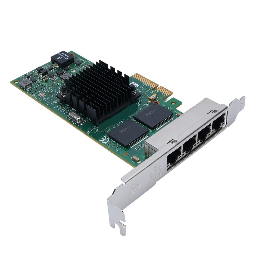 Ethernet Server Adapter I350-T4 Four Port PCIE Gigabit Network Card 10 100 1000Mbps for Win for