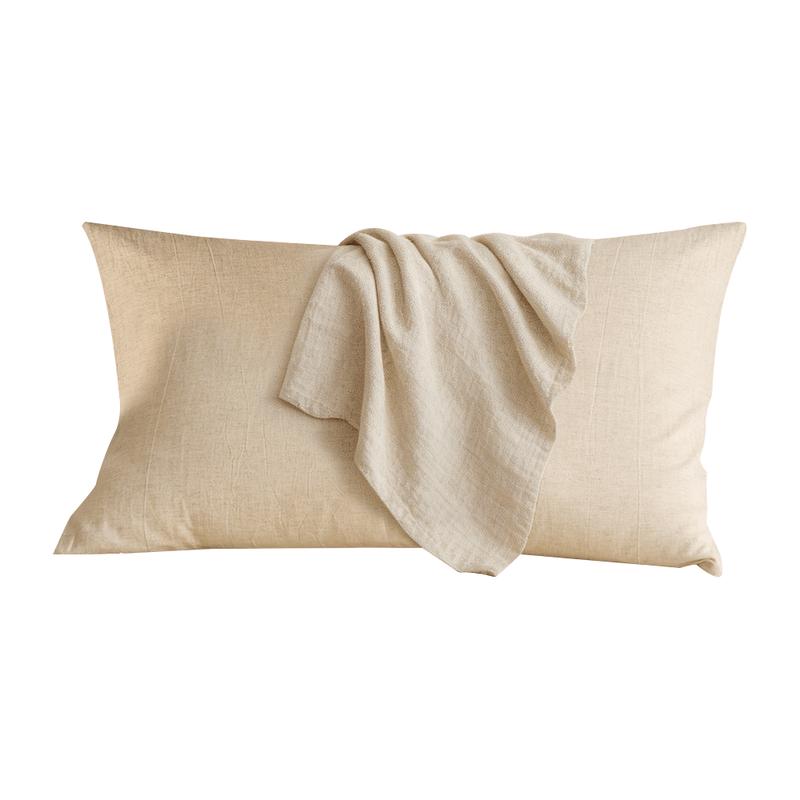 Muji JDear Natural Linen Cotton Antibacterial Pillowcase (Pair)