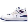 New LiNing Attack 2020 Cushioning Anti Slip And Wear Resistant Mid Top Vintage Basketball Shoes Women's White Blue AGBQ116-1