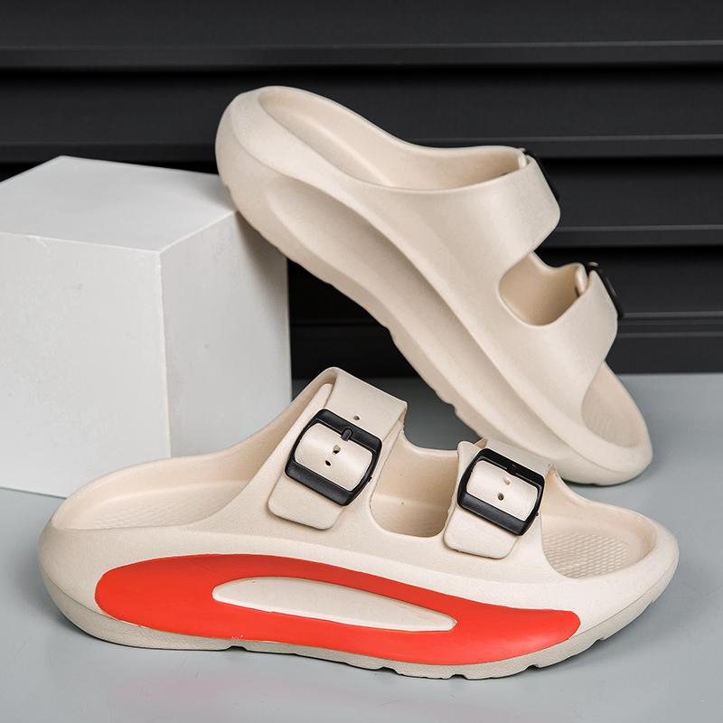 Herre- og dame nye sommer lette pustende sklisikre sandaler utendørs strandtøfler par familie baderom flip-flops