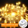 10/20/40/80 LEDS Battery Warm White Christmas Garland String Fairy Light for Bedroom Wedding Party Xmas New Year Valentine Decor