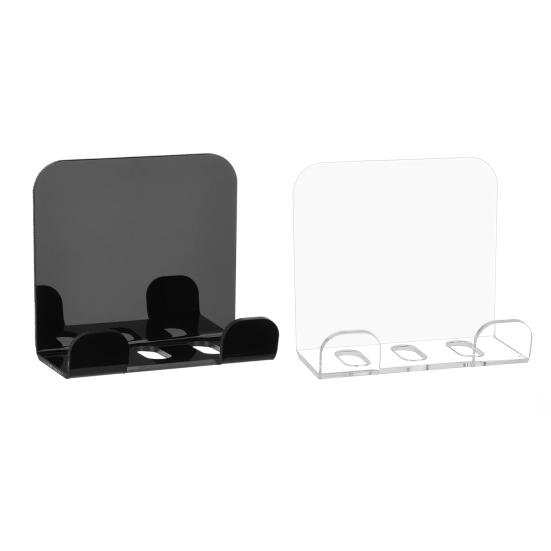 2Pcs Wall Mount Phone Holder Bedside Smartphone Charging Stand Phone Stand with Charging Holes Compatible with Most Phones And Mini Tablets