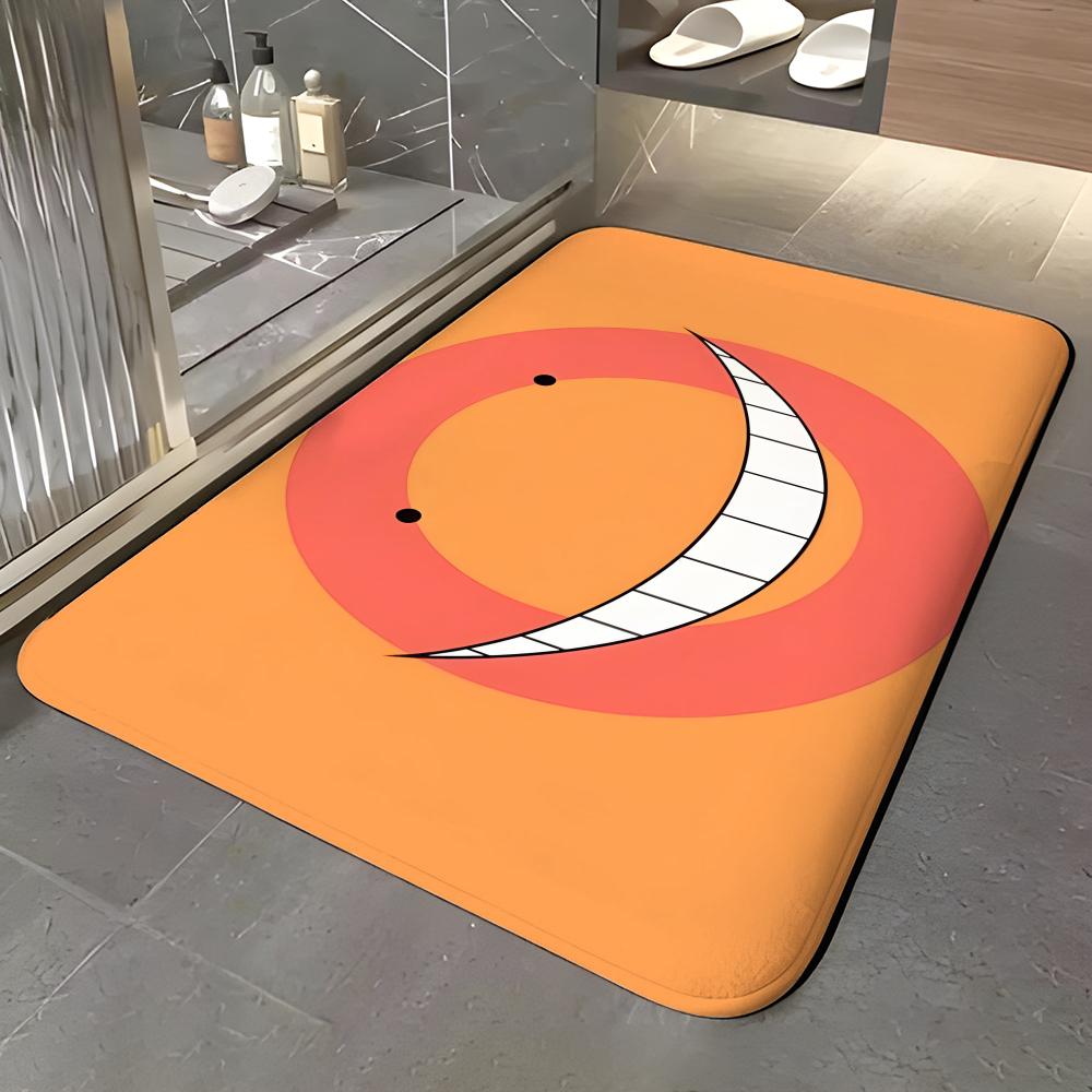 anime A-Assassination Classroom Floor Mat Soft Flannel Entrance Door Mat Non Slip Absorbent Bathroom Bedroom Floor Rug