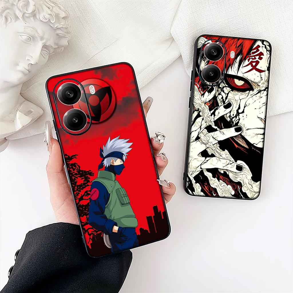 Cartoon Gaara Narutos Kakashi Hatake Cover for Apple iPhone 16 17 Air 14 15 Pro Max Plus 16+ 16E 14+ ProMax Coque Case