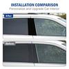 Car Door Window Pillar Post Panel Decor Cover Trim Decal Sticker For 4Runner 10+