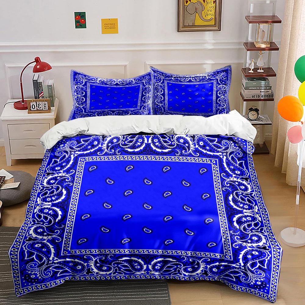 Paisley Bandana Set Outdoor Accessories Multiple Sizes Kid'S And Adults' Bedroom Exquisite 3Pc Bedding Set, Gift