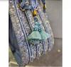 Embroidered Ladies Handbag Handmade Blue Purse Party Clutch Bag for Women Affordable Gifts for Mom Friend Bridesmaid Wedding Gift for Her
