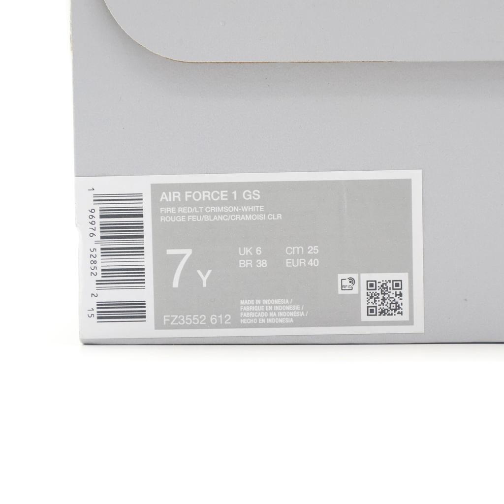 FZ3552-612 Nike GS Air Force 1 Low Valentineas Day Pack Fire Red Light Crimson