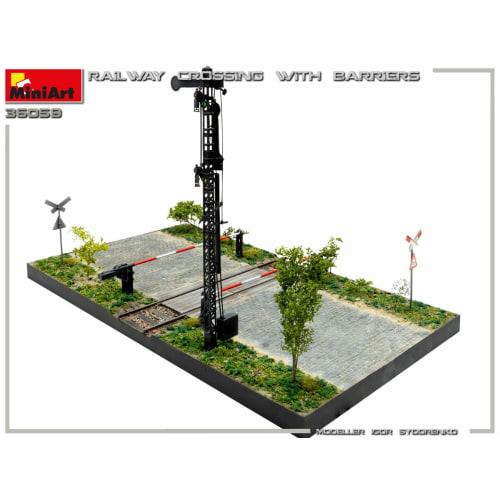 Miniart 1/35 Railroad Crossing Scene Plastic Model MA36059