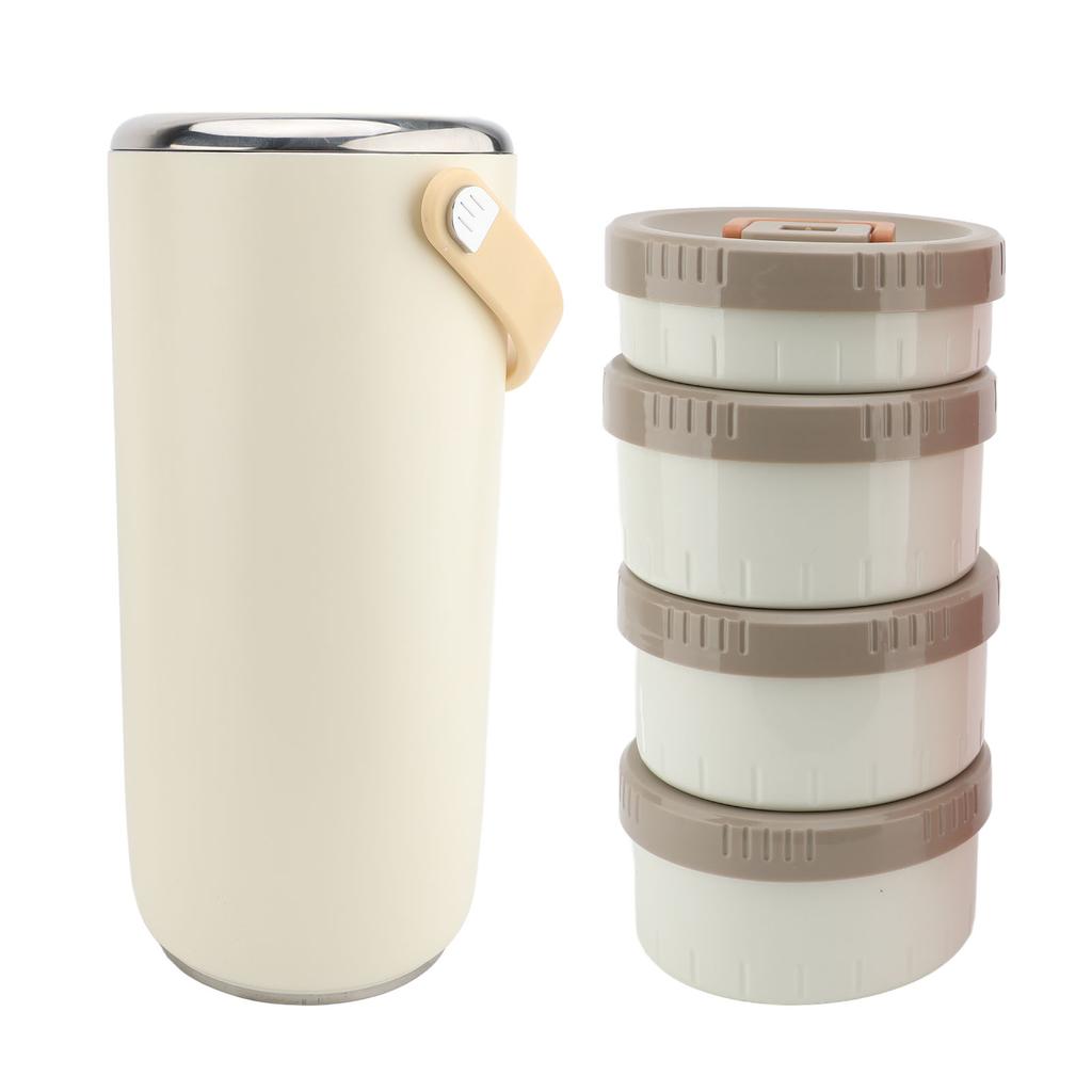 Recipient Alimentar Izolat în Vid 3.4L Oțel Inoxidabil Gură Largă Portabil Sigilat Etanș Alimente Calde