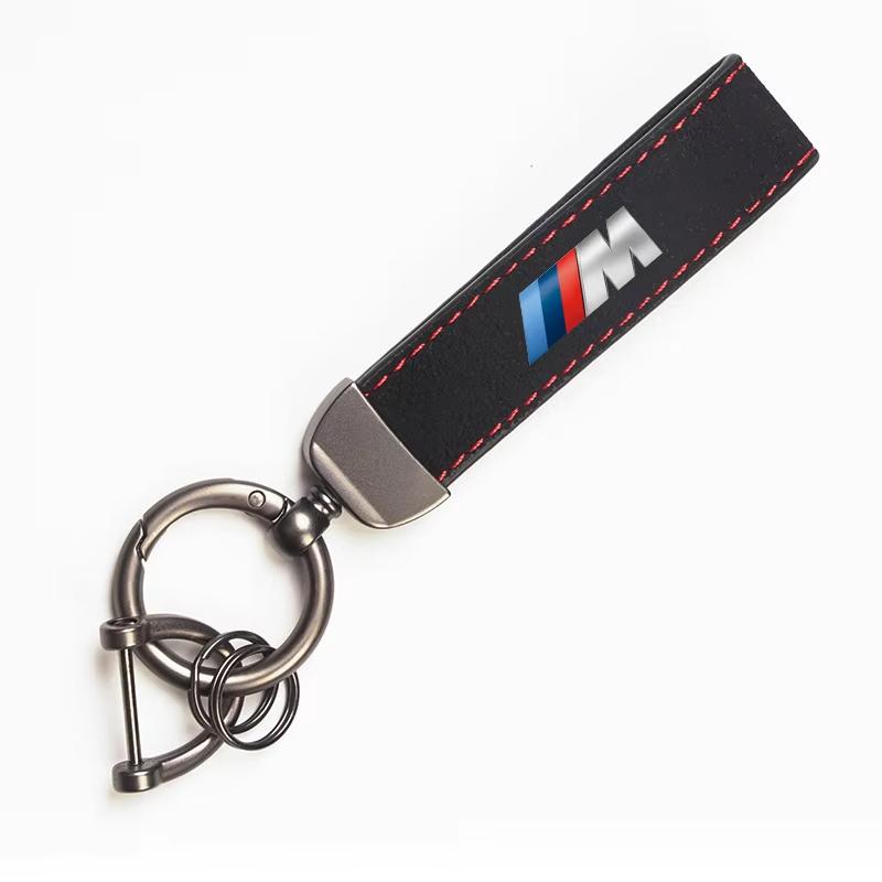 Vbjly8 Car Tire Wheel Valve Caps Cover Suede Car Key Chain Ring Keychain For BMW M E46 E90 E60 F30 F10 E39 E36 F20 G30 G20 E87 E92 X3 5