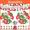 Lovingly Designed Merry Christmas Party Supplies Create A Magical Atmosphere With Balloons Banner And Cake Toppers