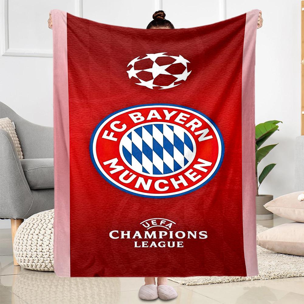 Bayern Munich Blanket Soft Warm Cozy Perfect for Chair Picnics Couch Four Seasons Multipurpose Stylish Decor Birthday Christmas Gift Blanket